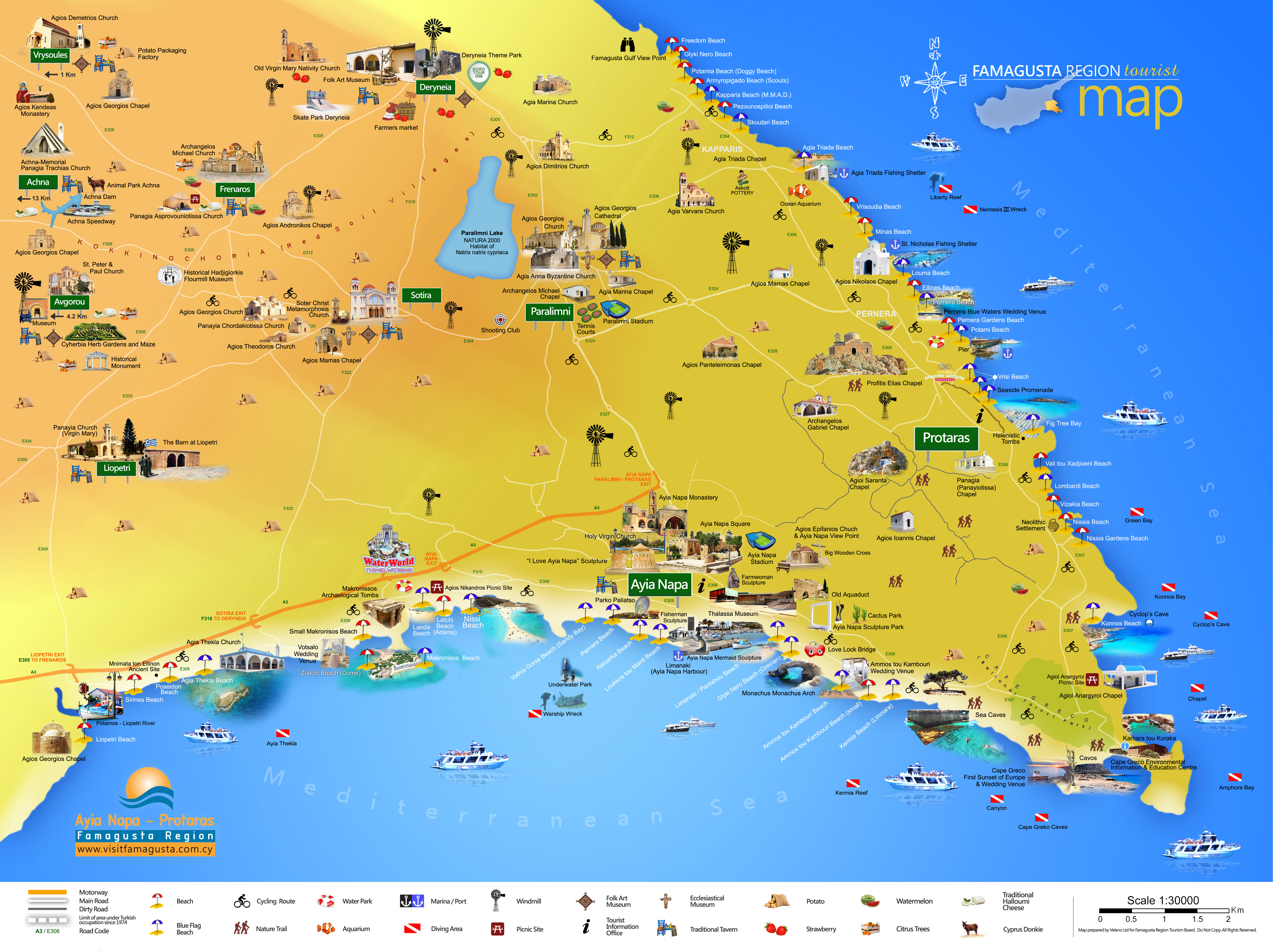 Ayia Napa Térkép | Térkép 2020